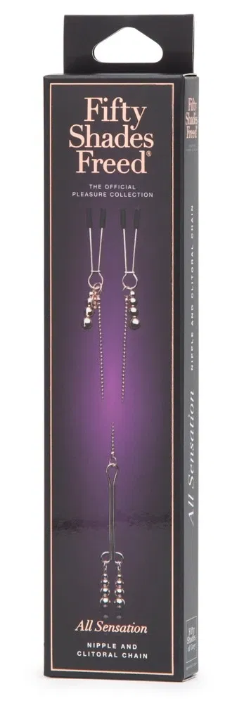 Elegant Bliss - Nippel- und Klitorisklemmen Set, Rosé-Gold, 70 cm – Verpackung Elegant Bliss - Nippel- und Klitorisklemmen Set, Rosé-Gold, 70 cm – Verpackung