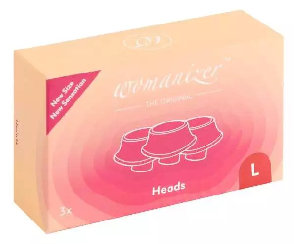 Womanizer Silikon Aufsatz Set - 3 Stück Größe L – Verpackung