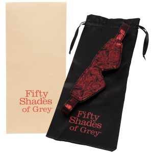 Fifty Shades of Grey Augenmaske Sweet Anticipation Blindfold, doppelseitig tragbar, schwarz/rot
