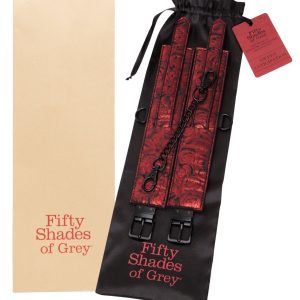 Fifty Shades of Grey Sweet Anticipation Handfesseln, Schwarz/Rot, Größe verstellbar