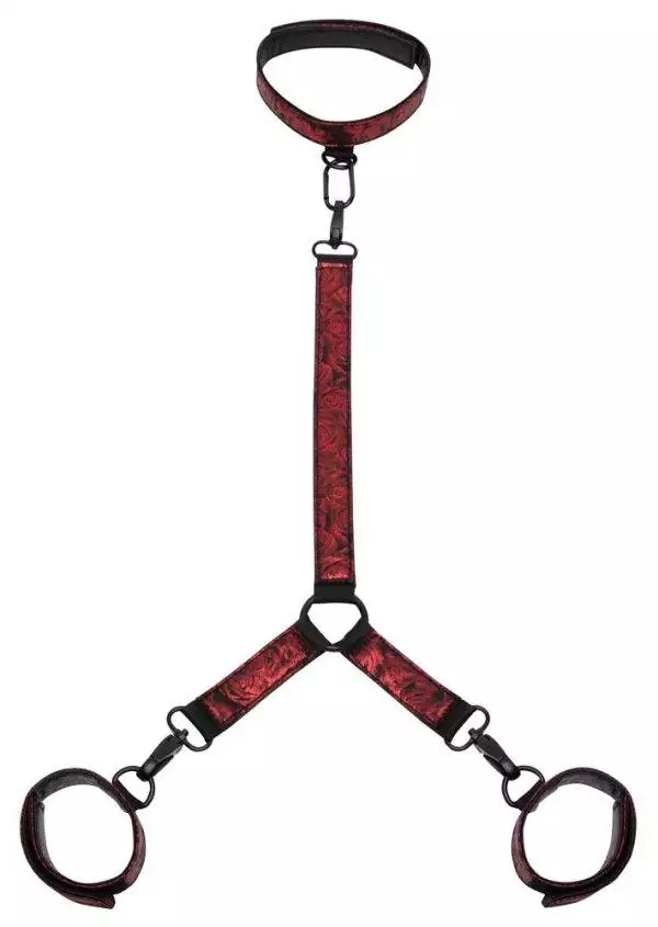 Fifty Shades of Grey Sweet Anticipation Hals- und Handfesseln in Schwarz/Rot Fifty Shades of Grey Sweet Anticipation Hals- und Handfesseln in Schwarz/Rot – A