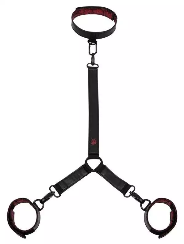 Fifty Shades of Grey Sweet Anticipation Hals- und Handfesseln in Schwarz/Rot Fifty Shades of Grey Sweet Anticipation Hals- und Handfesseln in Schwarz/Rot – B