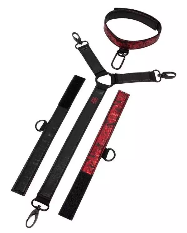 Fifty Shades of Grey Sweet Anticipation Hals- und Handfesseln in Schwarz/Rot Fifty Shades of Grey Sweet Anticipation Hals- und Handfesseln in Schwarz/Rot – C