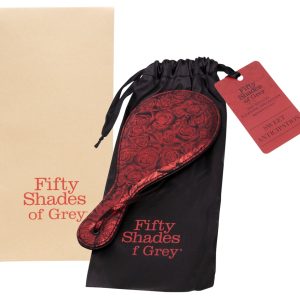 Fifty Shades of Grey Sweet Anticipation Rundpaddel, Schwarz/Rot, 27,3 cm