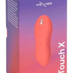 We-Vibe Touch X - leistungsstarker Vibrator, wasserdicht, mit Tastensperre, inkl. Aufbewahrungsbeutel und Gleitgelprobe