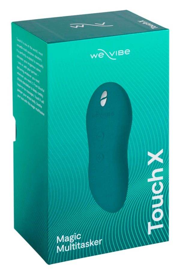 We-Vibe Touch X Silikon Vibrator - 8 Geschwindigkeiten, 7 Vibrationsmodi, wasserdicht - Schwarz – Verpackung
