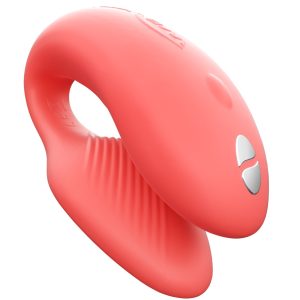 We-Vibe Chorus - Flexibler C-förmiger Paarvibrator mit Biofeedback-Fernbedienung und Touch-Sense, Silikon, wasserdicht, USB-Ladekabel und Batterie inklusive – C