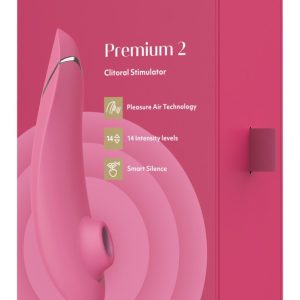 Womanizer Premium 2 - Druckwellenstimulator - Trendige Farben - 14 Intensitäten
