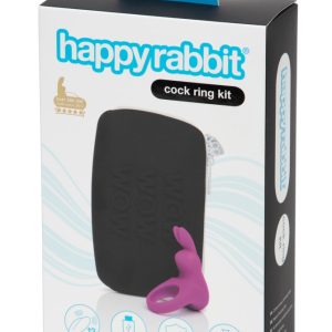 Happyrabbit Vibro-Penisring Kit mit Toybag, wasserdicht – Verpackung