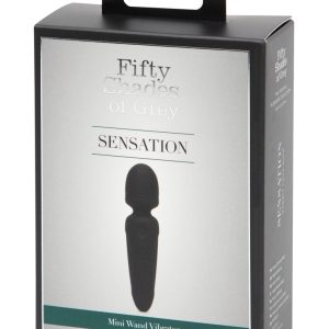 Fifty Shades of Grey Mini Wand Vibrator Sensation, wasserdicht, wiederaufladbar – Verpackung