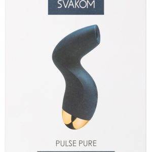 SVAKOM Deep Suction Stimulator Pulse Pure - Klitorisstimulator - Wasserfest - USB wiederaufladbar - 5 Saugmodi und Intensitäten - Memory Funktion - Tastensperre - Silikon - Schwarz SVAKOM Deep Suction Stimulator Pulse Pure - Klitorisstimulator - Wasserfest - USB wiederaufladbar - 5 Saugmodi und Intensitäten - Memory Funktion - Tastensperre - Silikon - Schwarz – Verpackung B