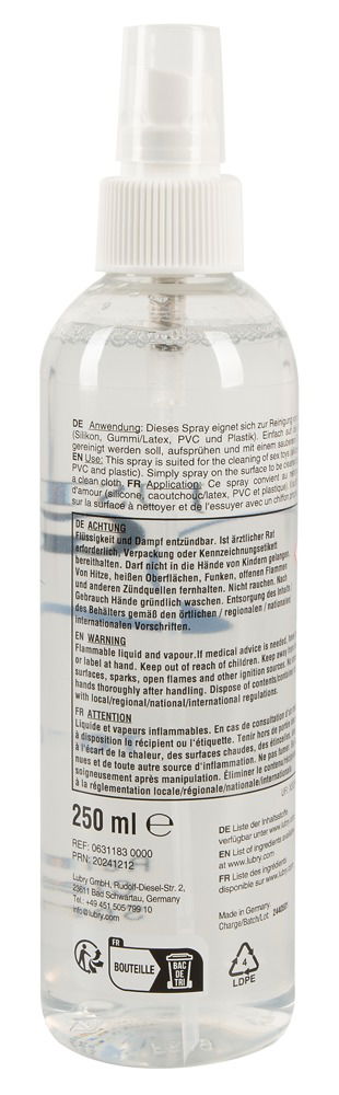 Just Glide Toys Reinigungsspray - 250ml Just Glide Toys Reinigungsspray - 250ml