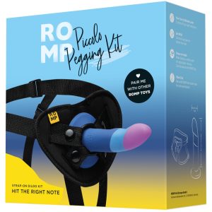 ROMP Pegging Kit - G-Punkt Dildo mit Strap-on-Gurt, Schwarz