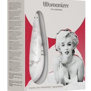 Womanizer Marilyn Monroe Special Edition - Druckwellenstimulator mit Pleasure Air Technology, 10 Intensitäten, wasserdicht, Full Soft Touch-Oberfläche, inkl. Aufbewahrungsbeutel und Ersatzaufsatz