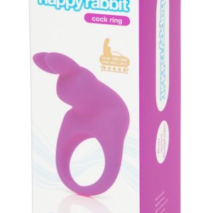 Happy Rabbits Vibro-Häschen Penisring - 7,6cm, Silikon, wasserdicht, wiederaufladbar – Verpackung
