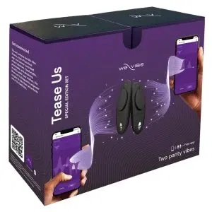 We-Vibe Moxie+ Doppelpack - Tease Us Set – Verpackung