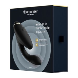 Womanizer DUO 2 - G-Punkt Vibrator & Klitorisstimulator, 12 Intensitätsstufen, 14 G-Punkt-Stufen, 10 Vibrationsmodi, Smart Silence™ Technologie, Afterglow Feature