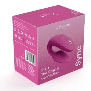 We-Vibe Sync 2 Paarvibrator - C-Form, 10 Vibrationsmodi, Blau – Verpackung