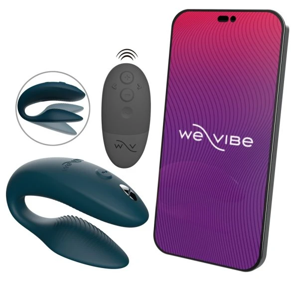 We-Vibe Sync 2 - C-förmiger Paarvibrator, 10 Vibrationsmodi, wasserdicht – A