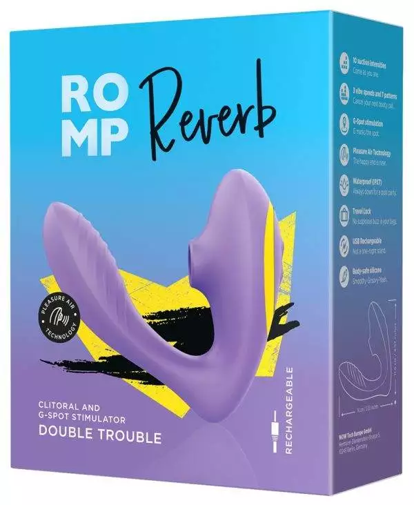 Romp Reverb - Klitoris-Pulsator und G-Punkt Vibrator – Verpackung