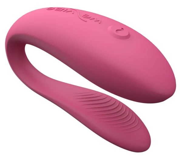 We-Vibe Sync Lite, C-shaped couple vibrator, 10+ vibration modes, Bluetooth, rechargeable, silicone We-Vibe Sync Lite, C-förmiger Paarvibrator, 10+ Vibrationsmodi, Bluetooth, wiederaufladbar, Silikon – B