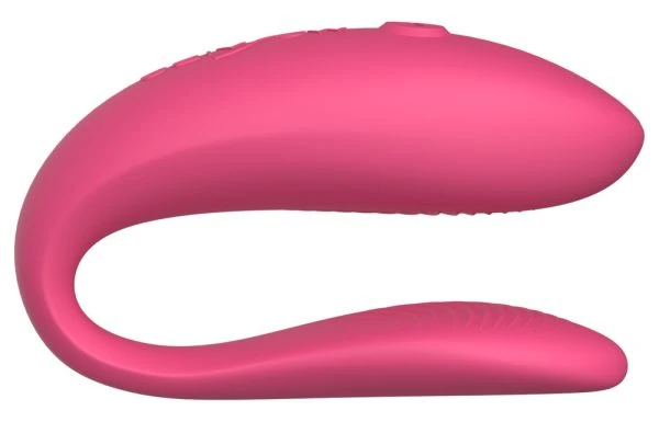 We-Vibe Sync Lite, C-shaped couple vibrator, 10+ vibration modes, Bluetooth, rechargeable, silicone We-Vibe Sync Lite, C-förmiger Paarvibrator, 10+ Vibrationsmodi, Bluetooth, wiederaufladbar, Silikon – C