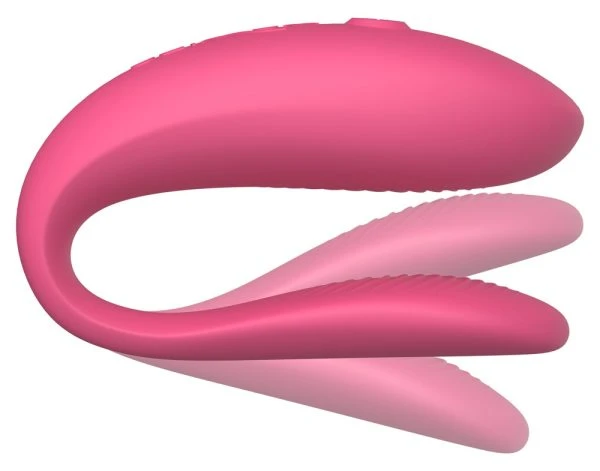 We-Vibe Sync Lite, C-shaped couple vibrator, 10+ vibration modes, Bluetooth, rechargeable, silicone We-Vibe Sync Lite, C-förmiger Paarvibrator, 10+ Vibrationsmodi, Bluetooth, wiederaufladbar, Silikon – D