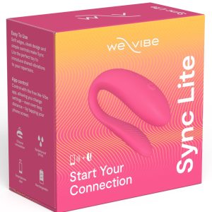 We-Vibe Sync Lite, C-förmiger Paarvibrator, 10+ Vibrationsmodi, Bluetooth, wiederaufladbar, Silikon