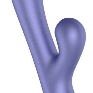 ROMP Pulse - Rabbit Vibrator mit Klitoris-Pulsator, Metallic-Optik, 10 Vibration + 5 Pleasure Air-Modi, wasserdicht, wiederaufladbar, Silikon, 22cm ROMP Pulse - Rabbit Vibrator mit Klitoris-Pulsator, Metallic-Optik, 10 Vibration + 5 Pleasure Air-Modi, wasserdicht, wiederaufladbar, Silikon, 22cm – B