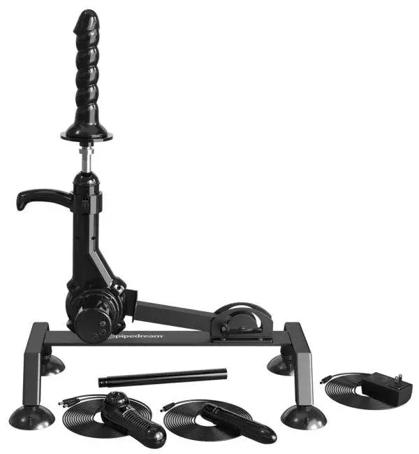 Fetish Fantasy Series Sex-Maschine mit Saugfuß-Dildo und Vibrator