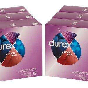 Durex Love Mix Kondome 6 x 40 Stück, verschiedene Sorten Durex Love Mix Kondome 6 x 40 Stück, verschiedene Sorten – C