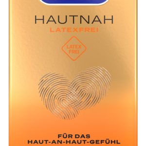 Durex Hautnah Kondome, Latexfrei, 56 mm, transparent, Silikongleitgel – Verpackung