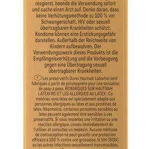 Durex Hautnah Kondome, Latexfrei, 56 mm, transparent, Silikongleitgel Durex Hautnah Kondome, Latexfrei, 56 mm, transparent, Silikongleitgel – Verpackung B