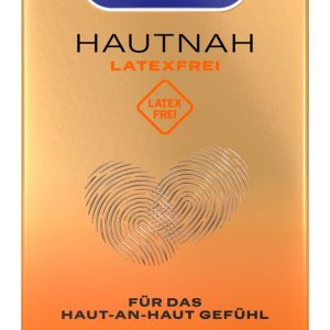 Durex Hautnah Latexfrei Kondome, Transparent, 56mm – Verpackung