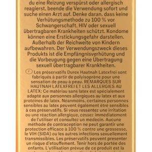 Durex Hautnah Latexfrei Kondome, Transparent, 56mm Durex Hautnah Latexfrei Kondome, Transparent, 56mm – Verpackung B
