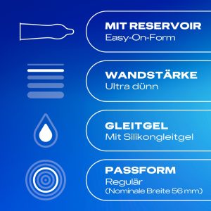 Durex Hautnah Kondome, 10 Stück, transparent, ultra dünn, mit Silikongleitgel Durex Hautnah Kondome, 10 Stück, transparent, ultra dünn, mit Silikongleitgel – B