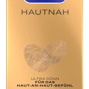 Durex Hautnah Kondome, 10 Stück, transparent, ultra dünn, mit Silikongleitgel – Verpackung