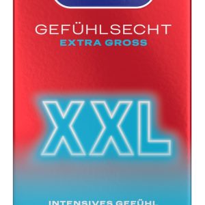Durex Gefühlsecht Extra Large XXL Kondome, 10 Stück