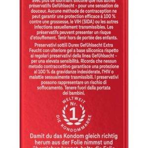 Durex Gefühlsecht Extra Feucht Kondome 10er Pack, 56 mm Durex Gefühlsecht Extra Feucht Kondome 10er Pack, 56 mm – Verpackung B