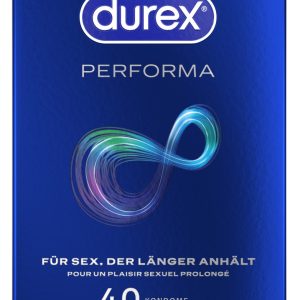 Durex Performa Transparente Kondome, 40 Stück – Verpackung
