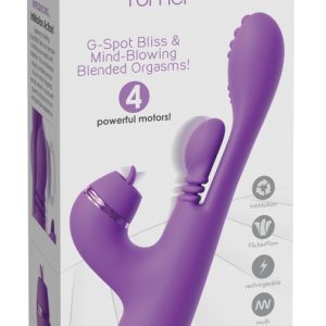 Fantasy For Her IntiMotion Pulse Pro Vibrator, wiederaufladbar, Silikon, schwarz