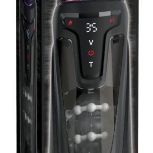 PDX Elite Masturbator Moto-Bator Pro mit Vibration, Massage und Wärme, USB wiederaufladbar, 26,5 cm
