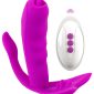 Javida Wasserdichter RC Licking Panty Vibe mit Vibro-Zungen und Wärmefunktion – A
