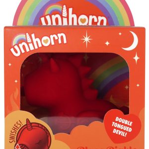 Unihorn Blaze Diablo Auflegevibrator, Schwarz, Größe: 9 cm x 9 cm x 4 cm, Gewicht: 100g