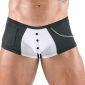 Svenjoyment Enge Waiter-Style Pants - Schwarz-Weiß - Größe S – A