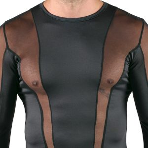 Svenjoyment Eyecatcher Longsleeve Schwarz Stretch Netz Svenjoyment Longsleeve