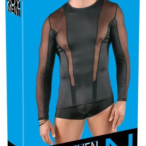 Svenjoyment Eyecatcher Longsleeve Schwarz Stretch Netz