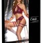 Cottelli BONDAGE Dessous-Set in Dunkelrot – Verpackung