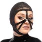 Bad Kitty Schwarze Spitzen-Kopfmaske, Einheitsgröße, bizarres Design – A