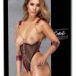 Cottelli BONDAGE Busenfreier Body ouvert mit Soft-Handfesseln – Verpackung